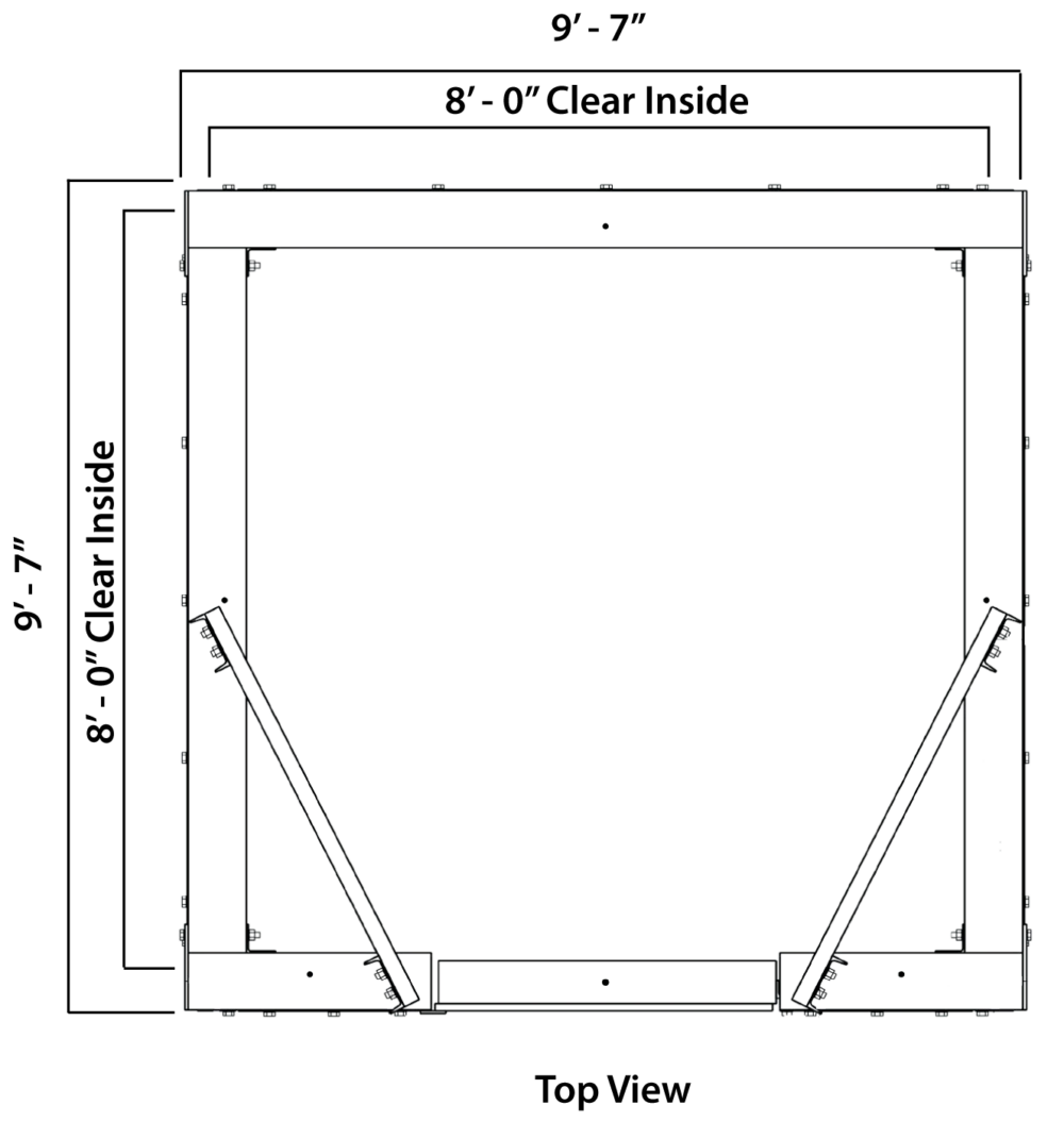 10x10 Enclosure Drawing