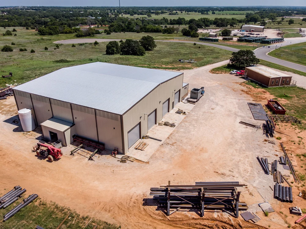 drone shot of the RBI location