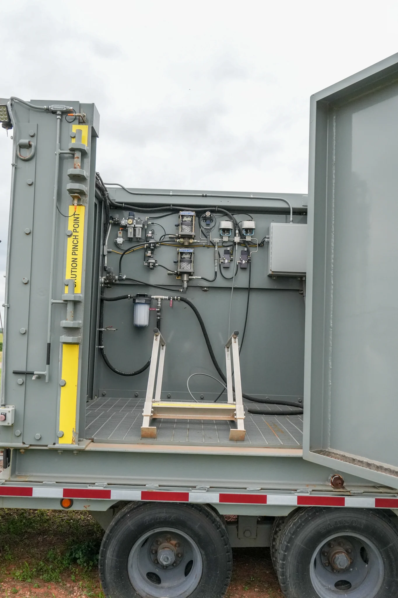 enclosure on a trailer
