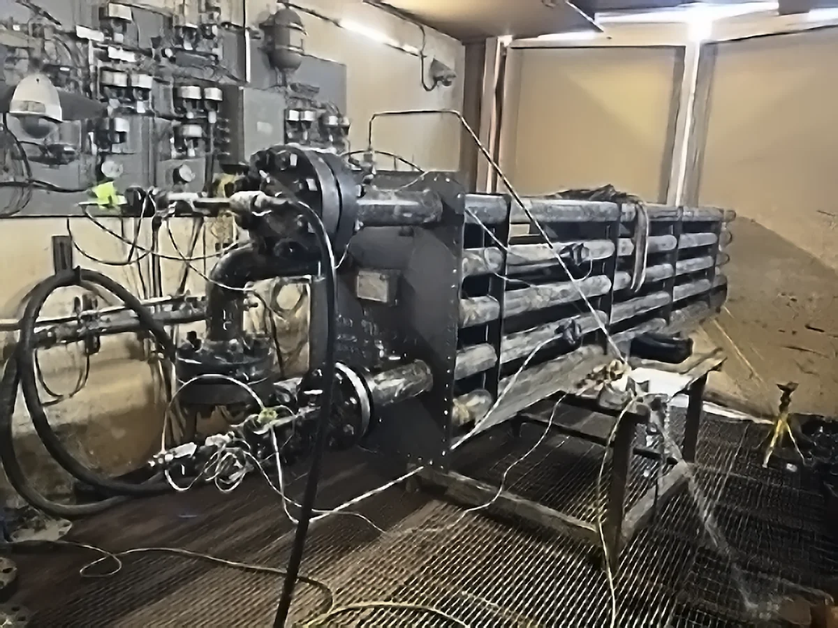 inside High Pressure Testing unit