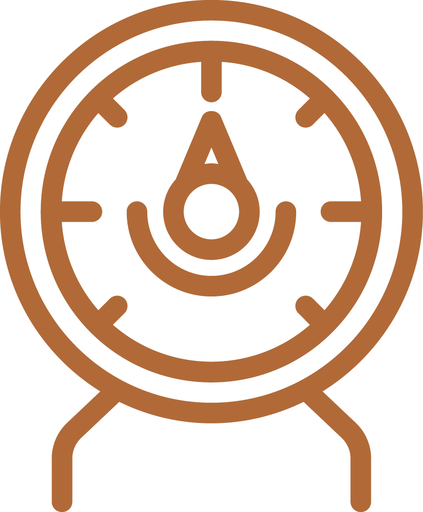 high pressure icon showing pressure valve